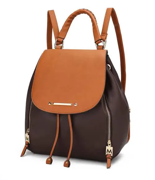 MKF Collection Sustainable Vegan Leather Kimberly Backpack for Fashion-Forward Women by Mia K