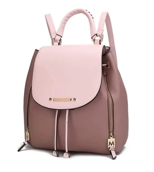 MKF Collection Sustainable Vegan Leather Kimberly Backpack for Fashion-Forward Women by Mia K