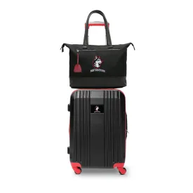 Northeastern Huskies Premium Laptop Tote Bag and Luggage Set