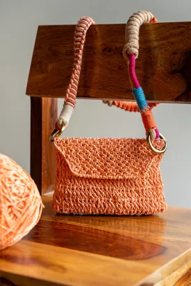 One 'O' Eight Knots Glee Raffia Mini Bag