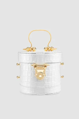 Papyrus Bucket White Crocodile