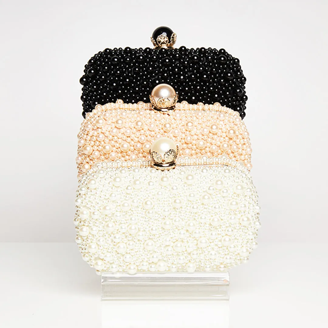 Pearl Beaded Clutch