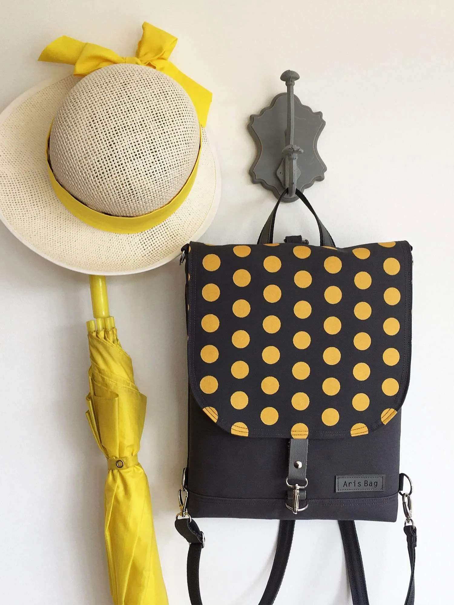 Polka Dots Women's Backpack and Cross Body Bag | Aris Bags