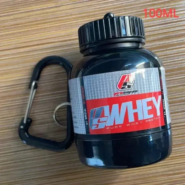 Portable Mini Protein Powder Bottle With Keychain