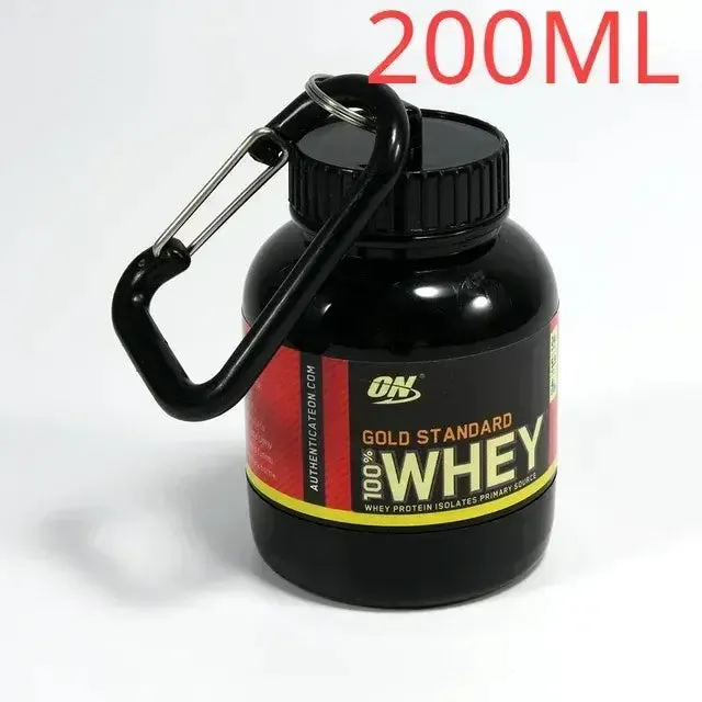 Portable Mini Protein Powder Bottle With Keychain