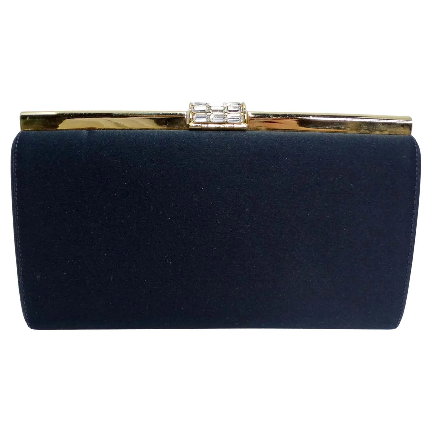 Rodo 1980s Navy Clutch