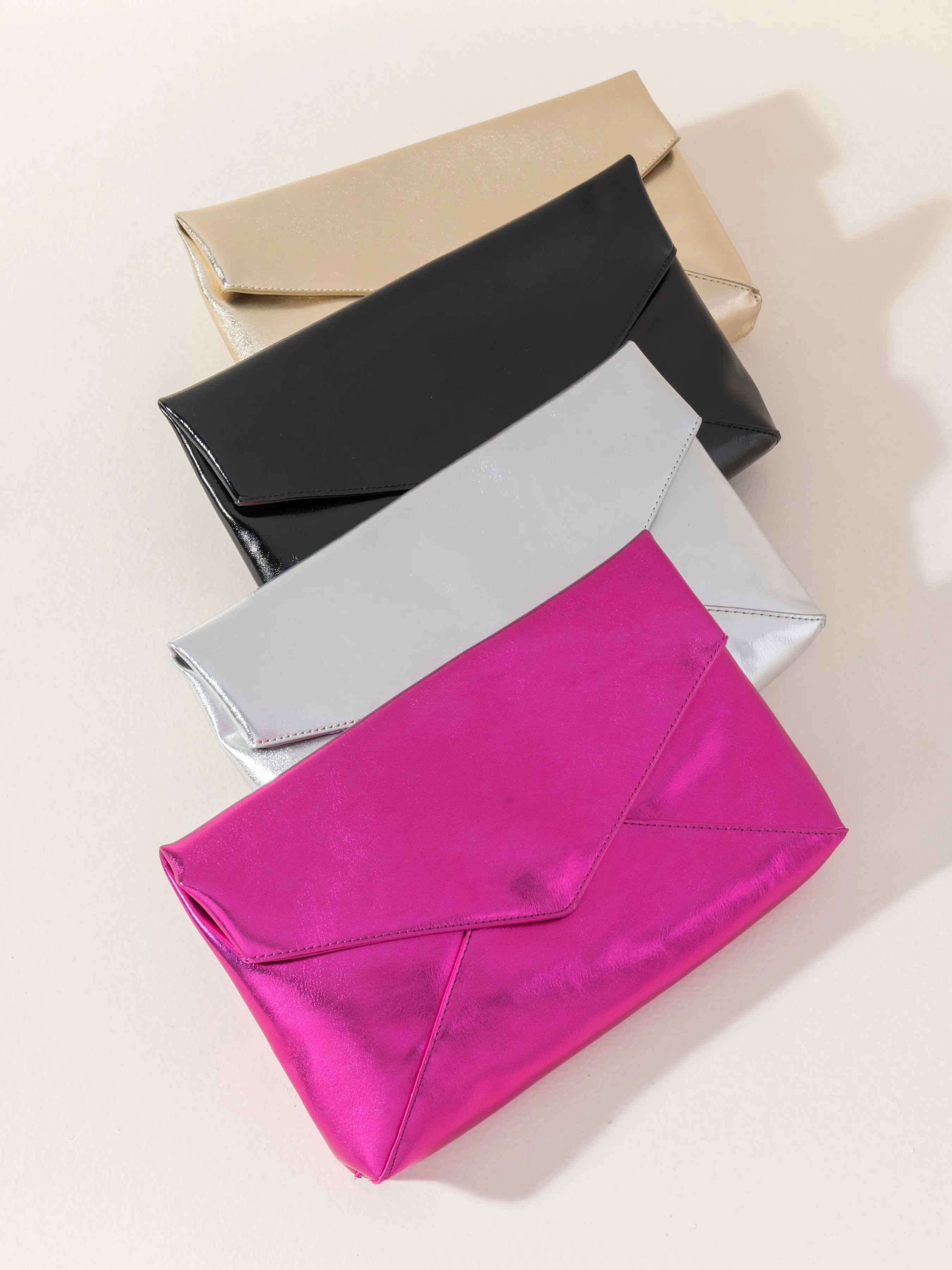 Shiraleah Maddie Envelope Clutch, Magenta