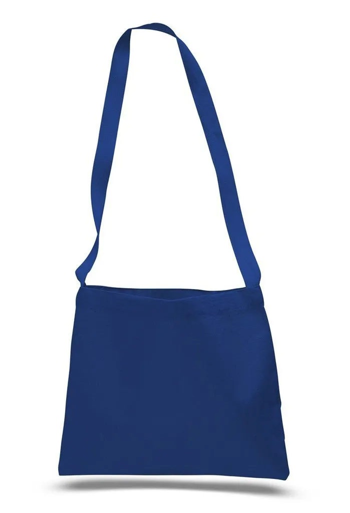 Small Messenger Canvas Tote Bag with Long Straps