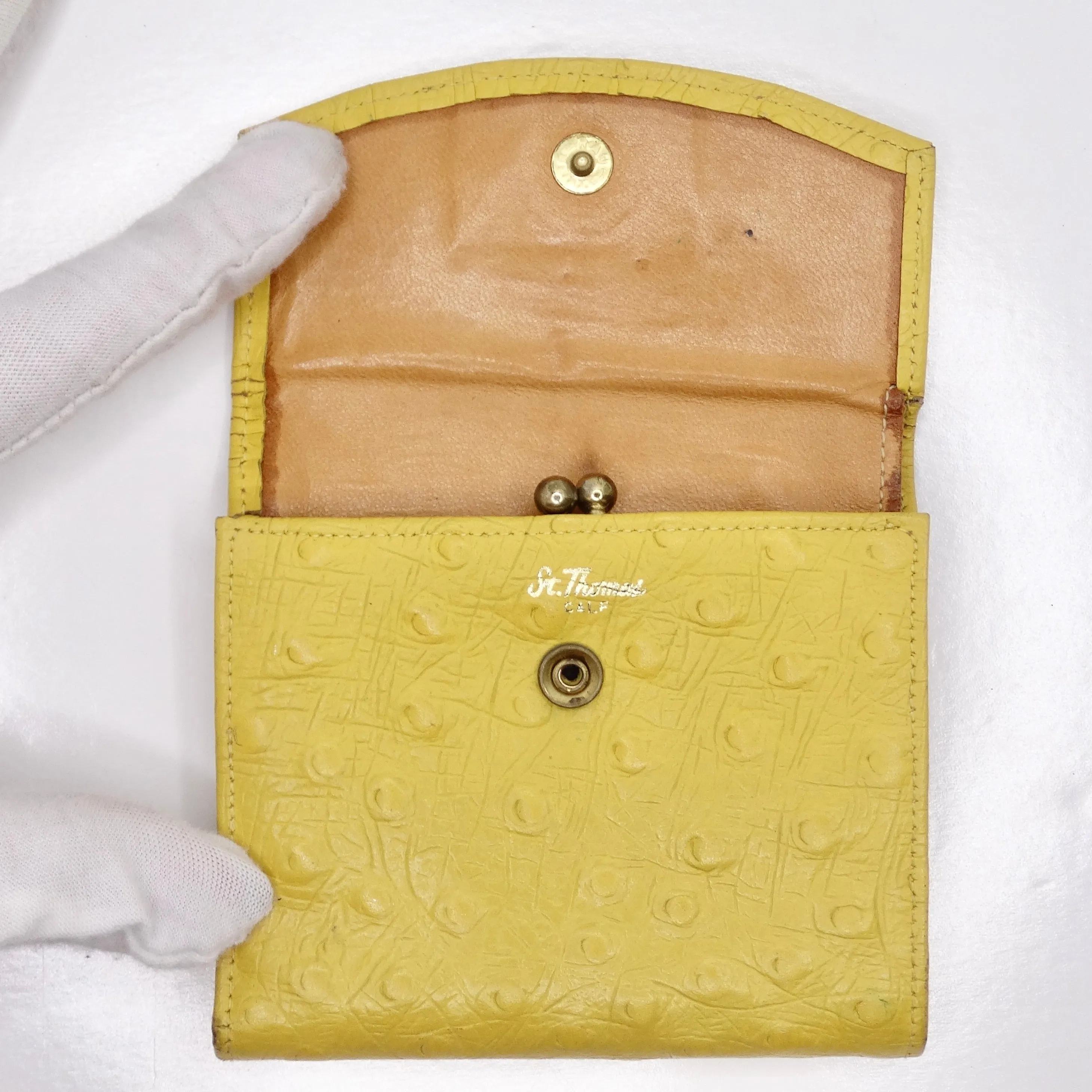 St. Thomas Yellow Calf Leather 1960s Wallet