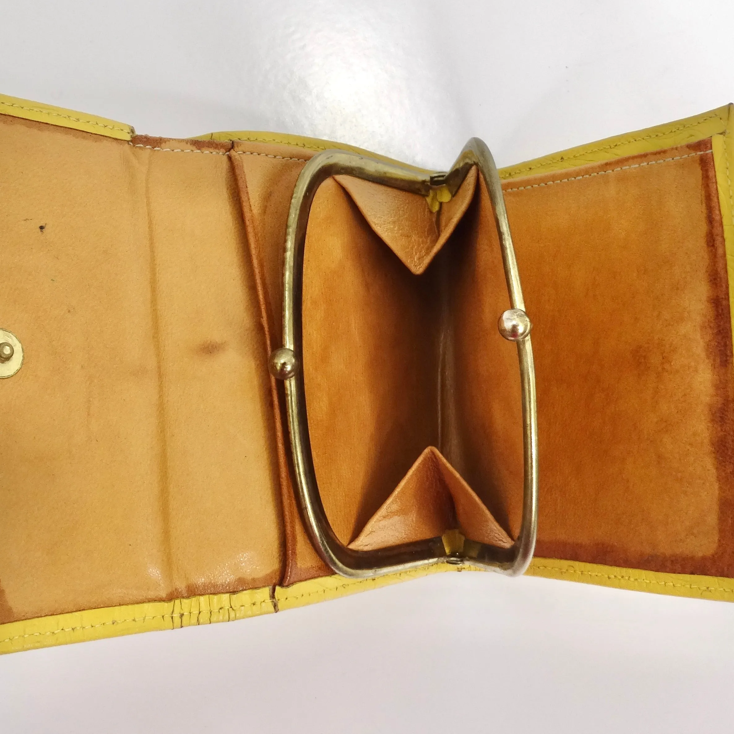 St. Thomas Yellow Calf Leather 1960s Wallet