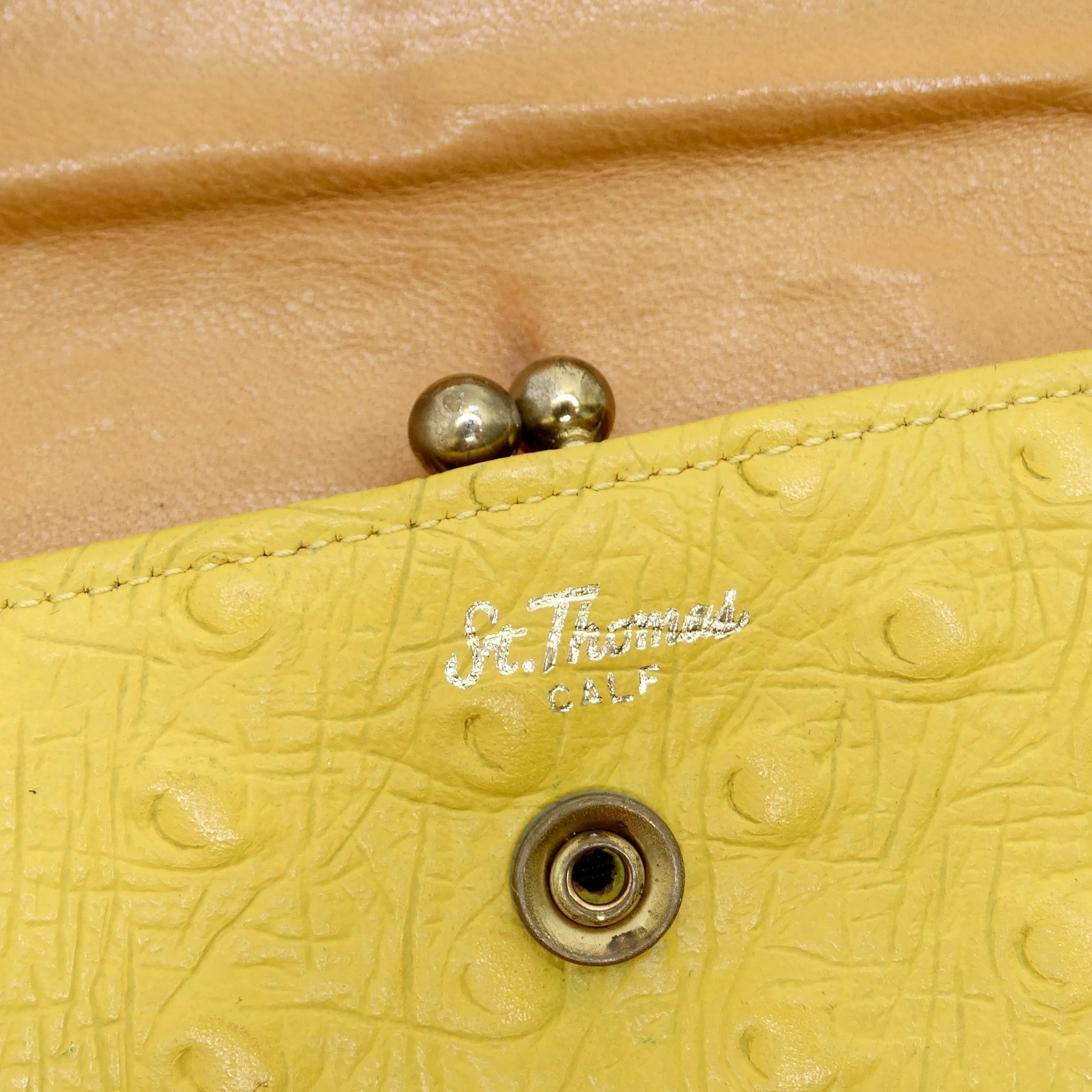 St. Thomas Yellow Calf Leather 1960s Wallet