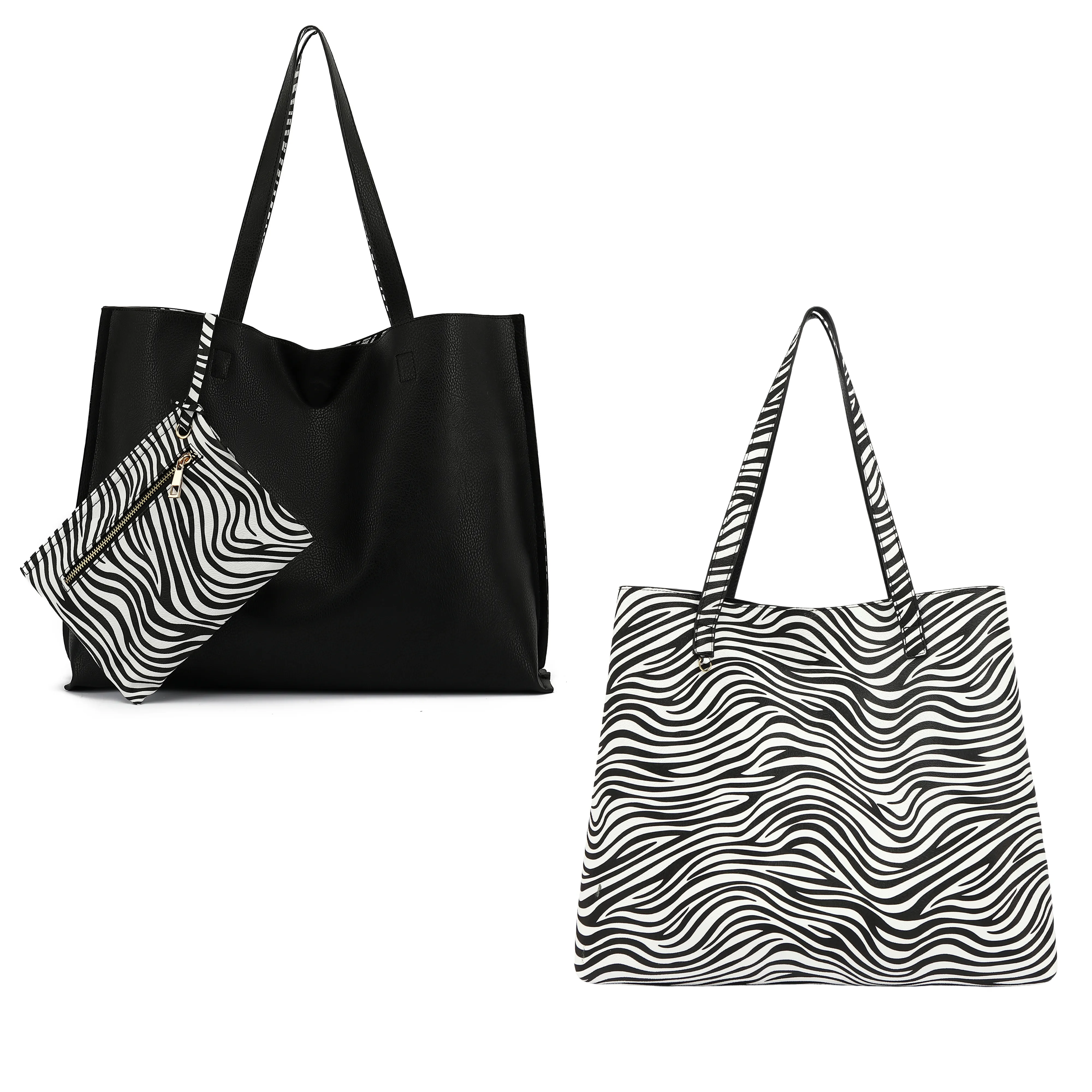 Stylish Reversible Tote Handbag H1842