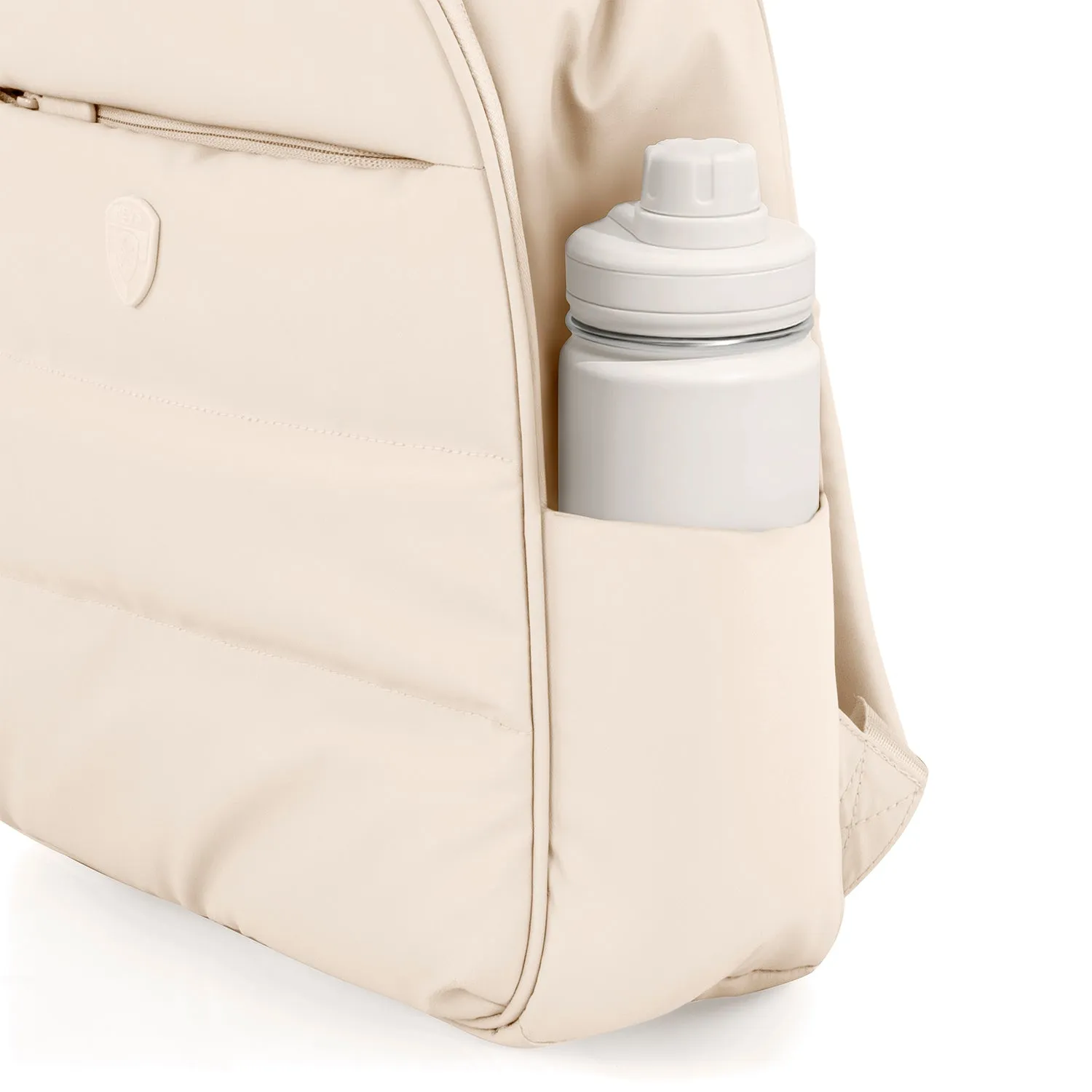 The Puffer Backpack - Ivory