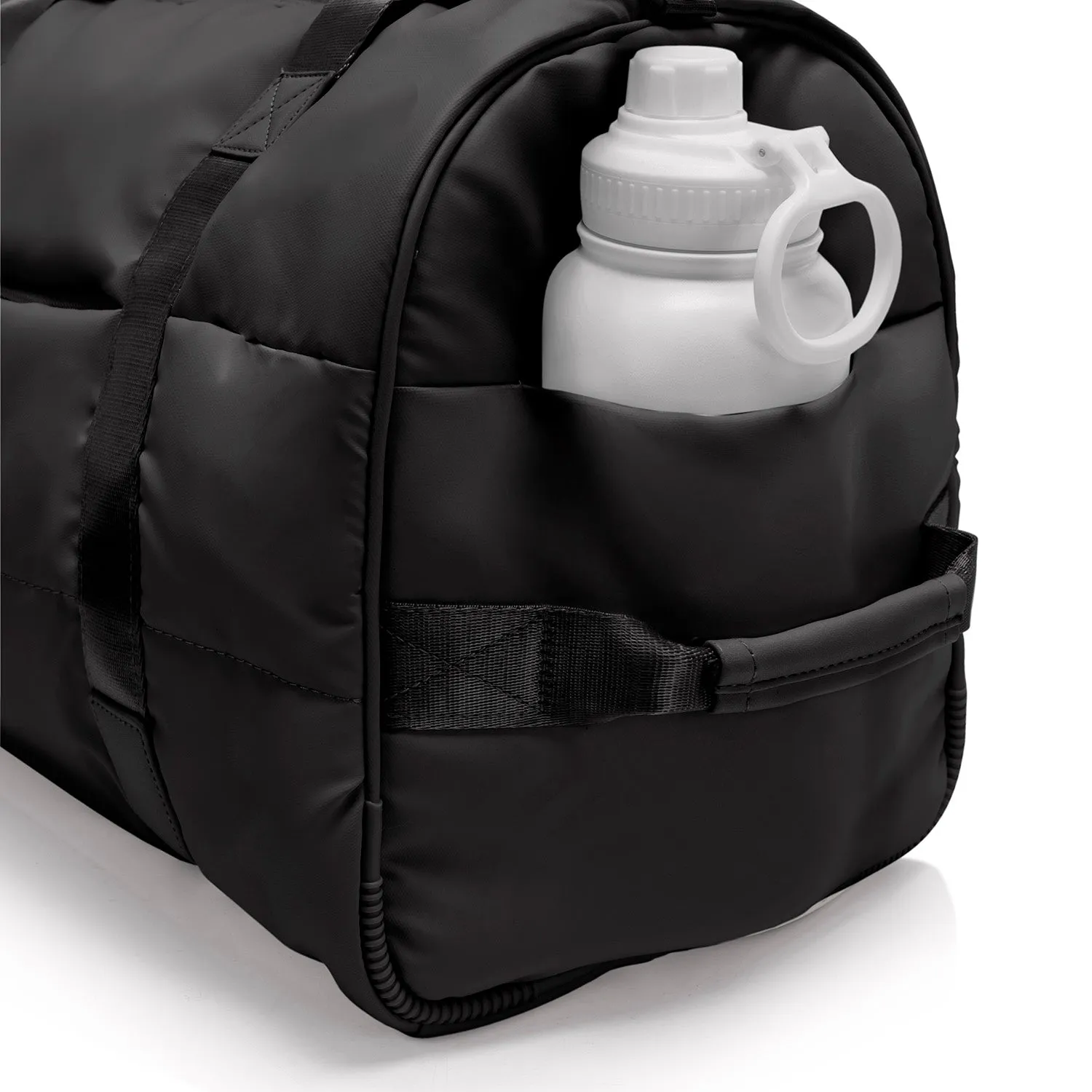 The Puffer Duffel Bag - Black