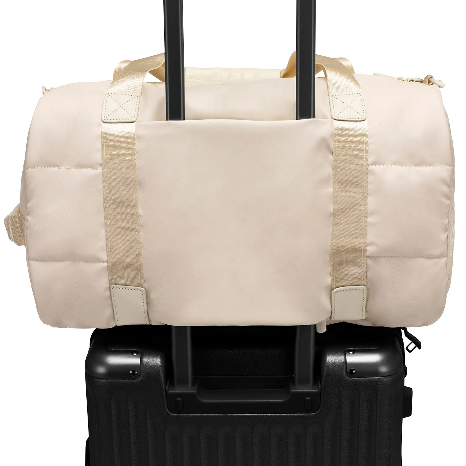 The Puffer Duffel Bag - Ivory