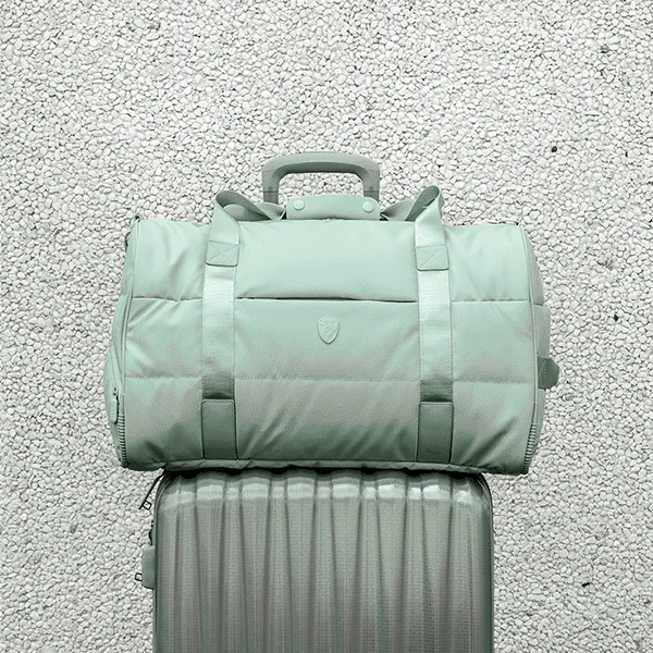 The Puffer Duffel Bag - Light Blue