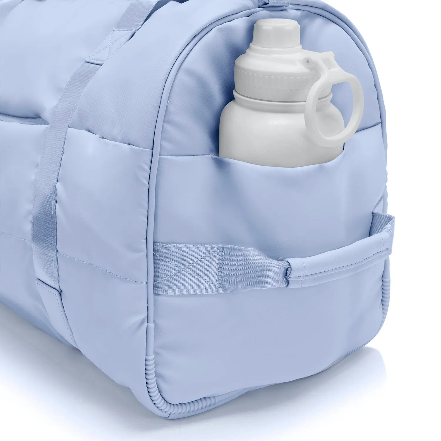 The Puffer Duffel Bag - Light Blue