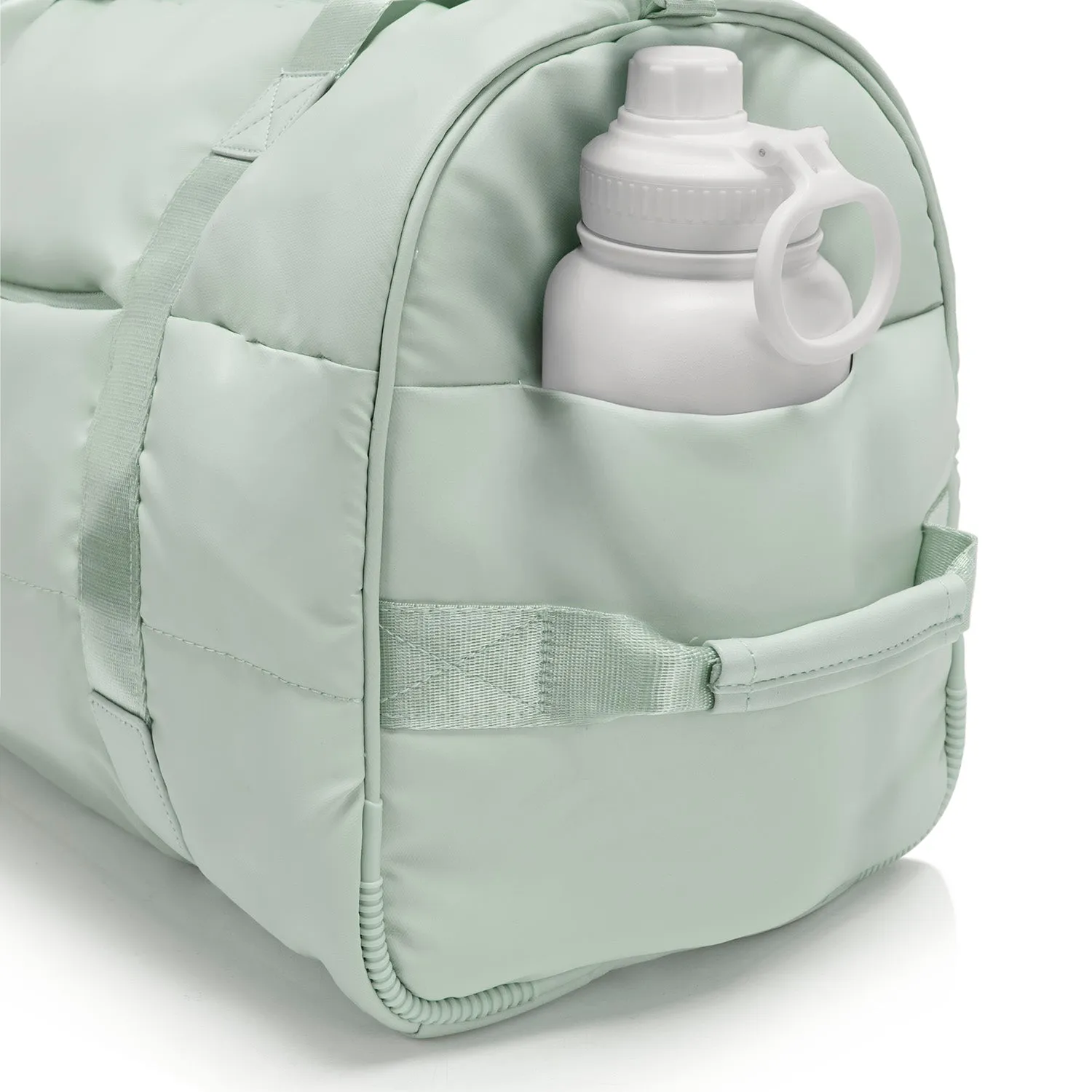 The Puffer Duffel Bag - Sage Green