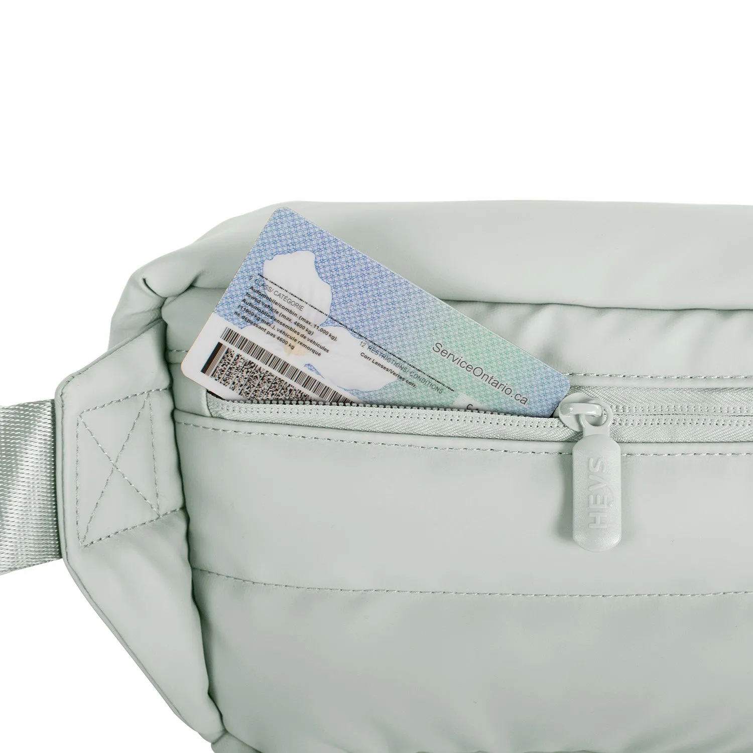 The Puffer Mini Waist Bag - Sage Green