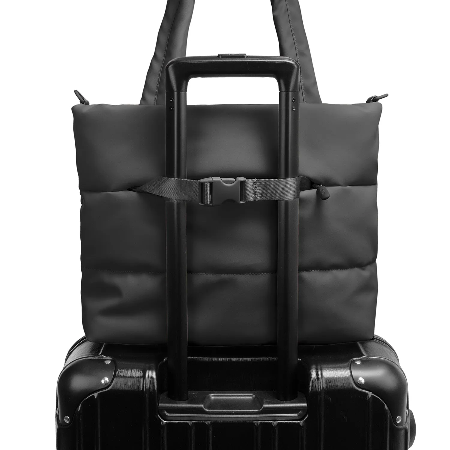 The Puffer Tote Bag - Black