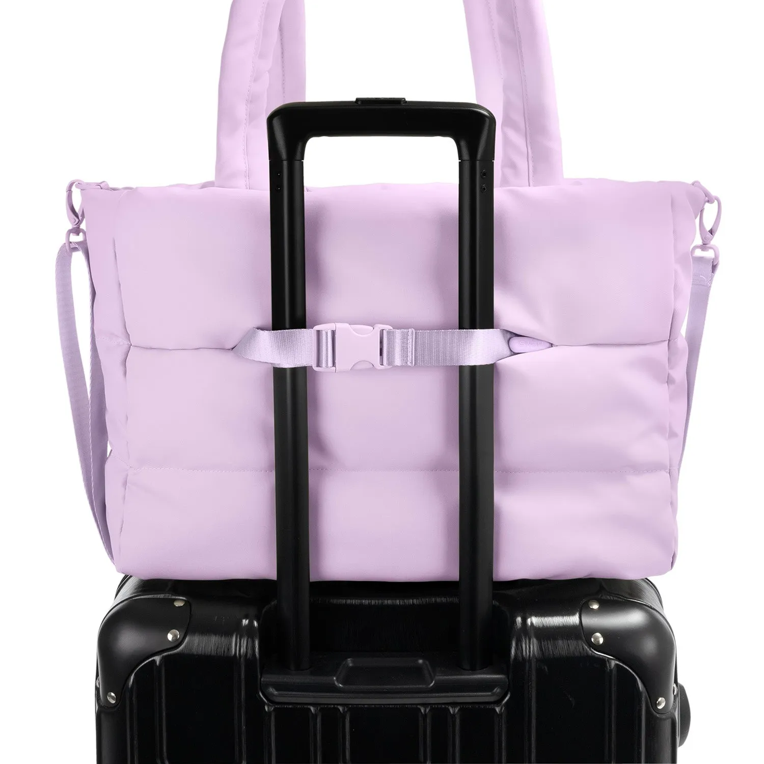 The Puffer Travel Tote - Lavender