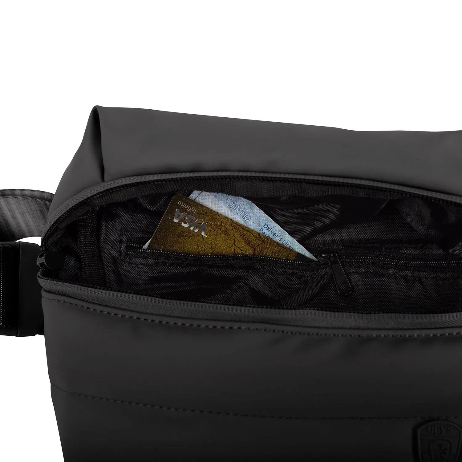 The Puffer Waist Bag - Black