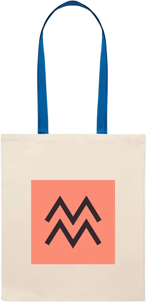 The Water Bearer Design - Essential colored handle tote bag