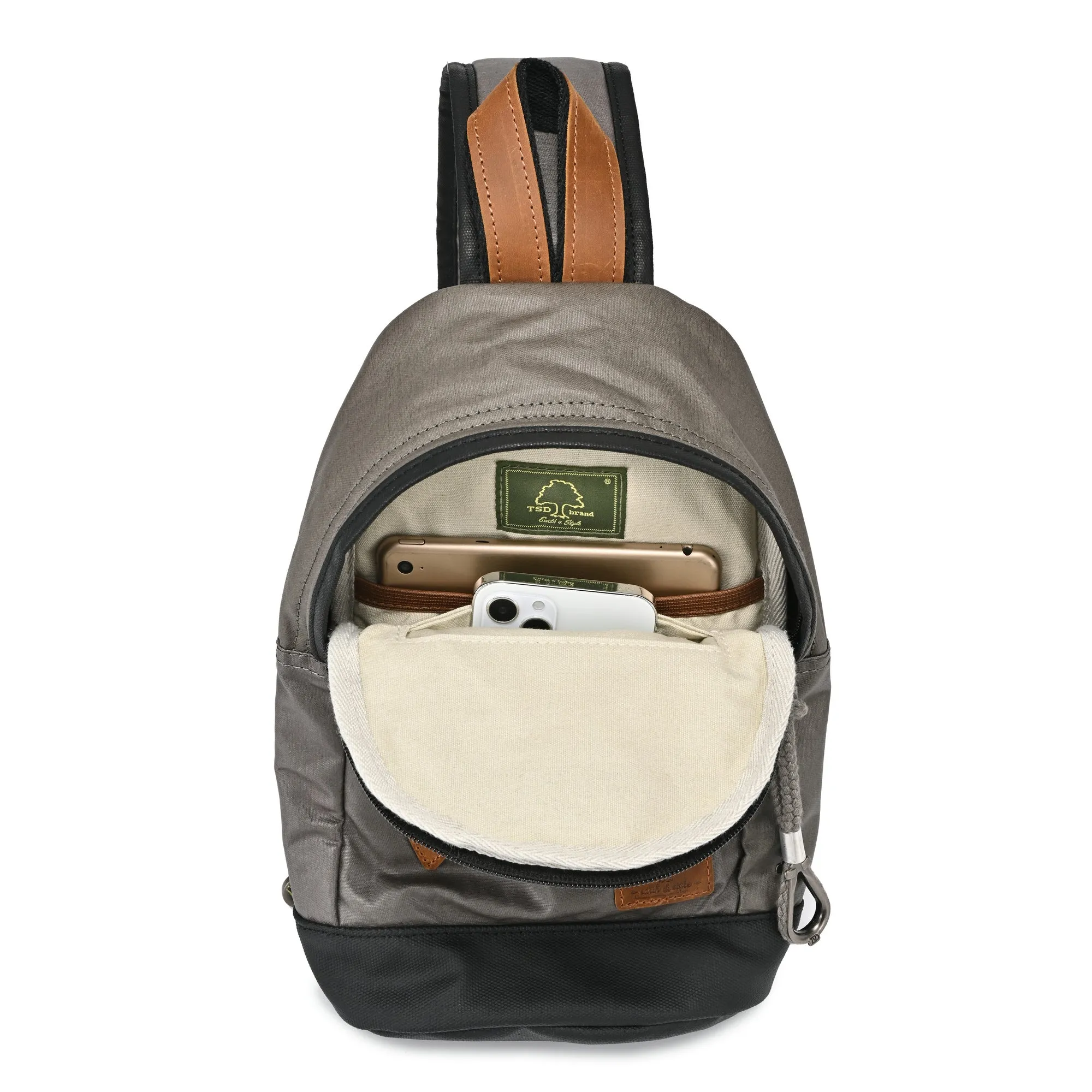 Urban Light Coated Canvas Sling Bag