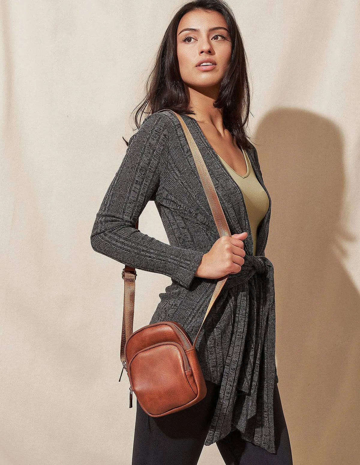 Vegan Leather Mini Crossbody Bag