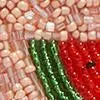 Watermelon-Beaded Clutch