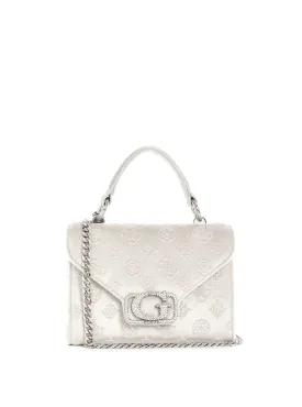 White Zalina Mini To Handle Bag