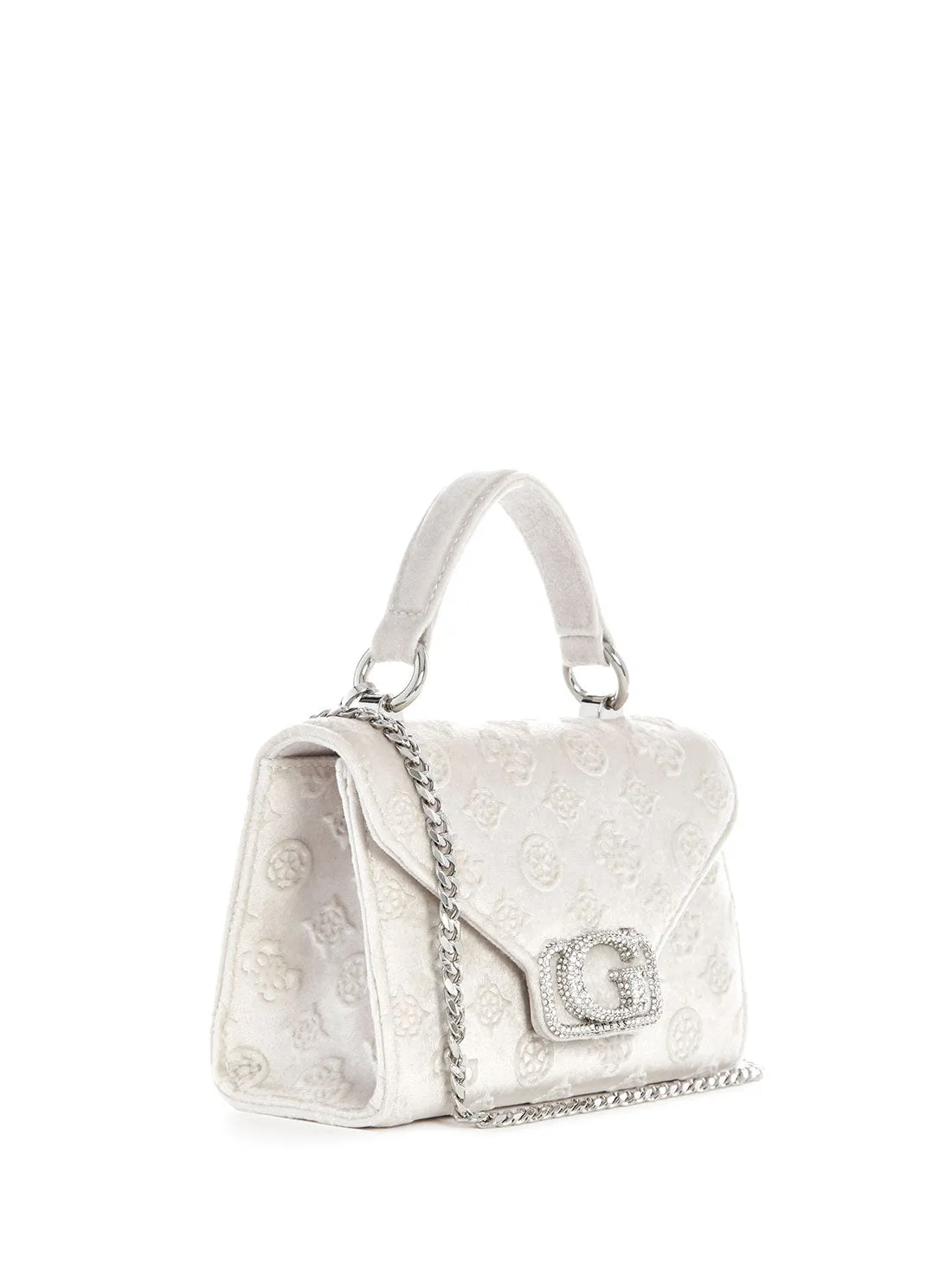 White Zalina Mini To Handle Bag