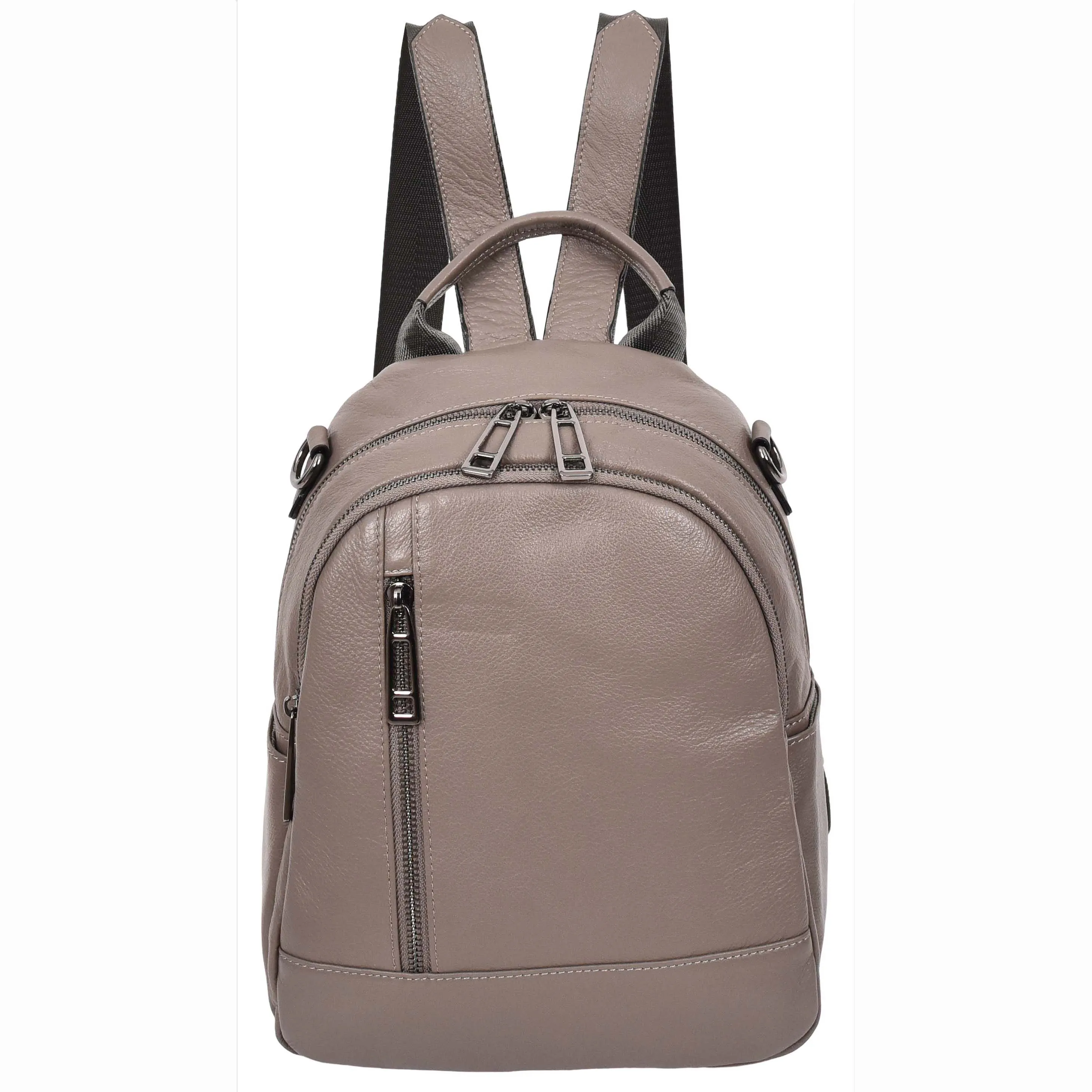 Womens Real Leather Casual Backpack Victoria Grey