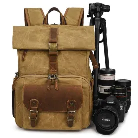 Woosir Camera Backpack with Trolley Sleeve and Tripod Strap